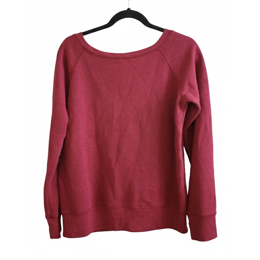 Dutch Bros Coffee Co Sweatshirt Baby Yoda Grogu Burgundy Size Large - Picture 2 of 5
